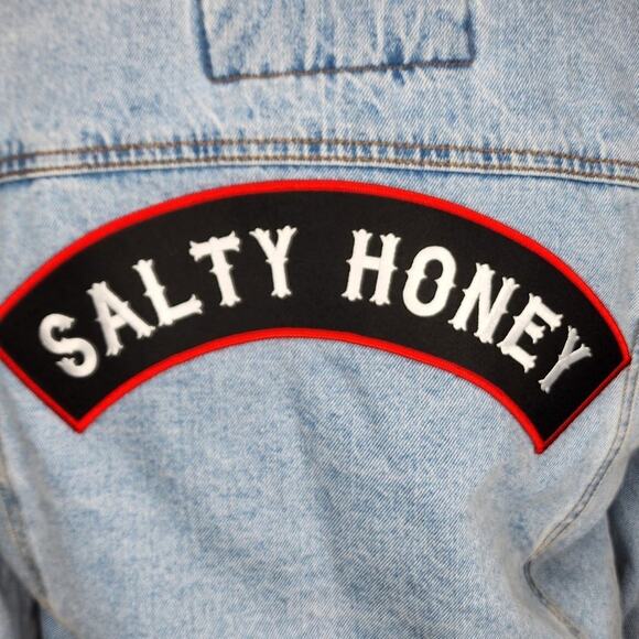 Salty Honey‎ Sherpa Jean Jacket Limited Edition Size L - Picture 4 of 12